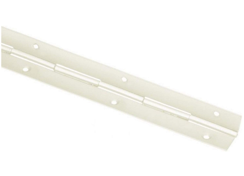 Mini white piano hinge