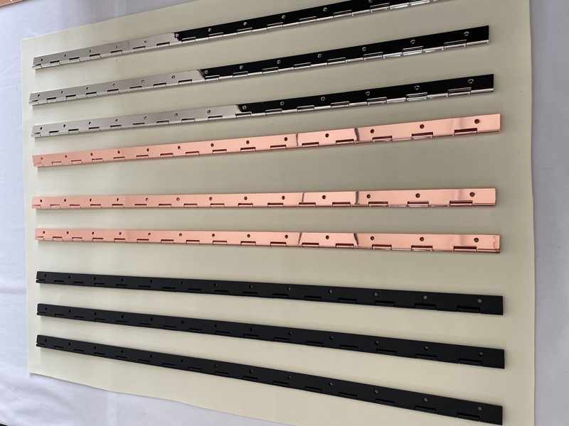 Multi color continuous hinge