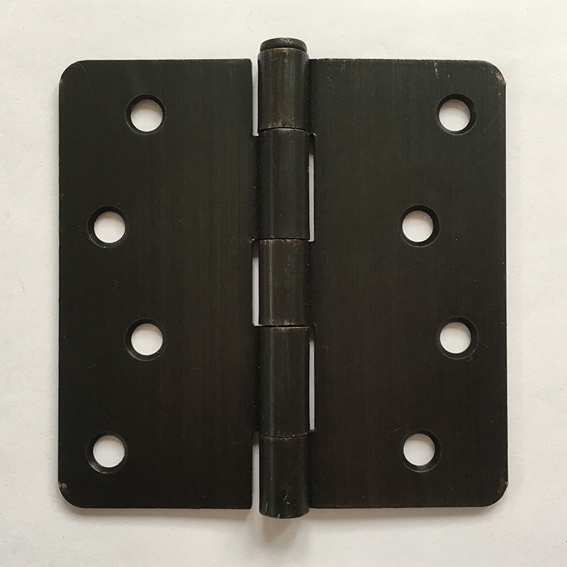 Amerian style round corner hinge 4“-4”-2.5mm black