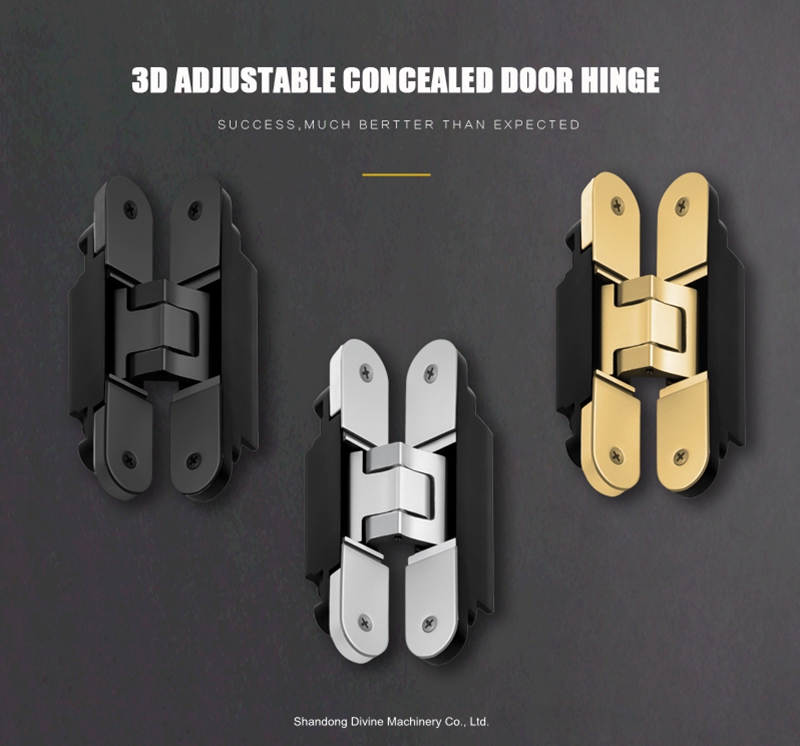 3D ADJUSTABLE CONCEALED HINGE