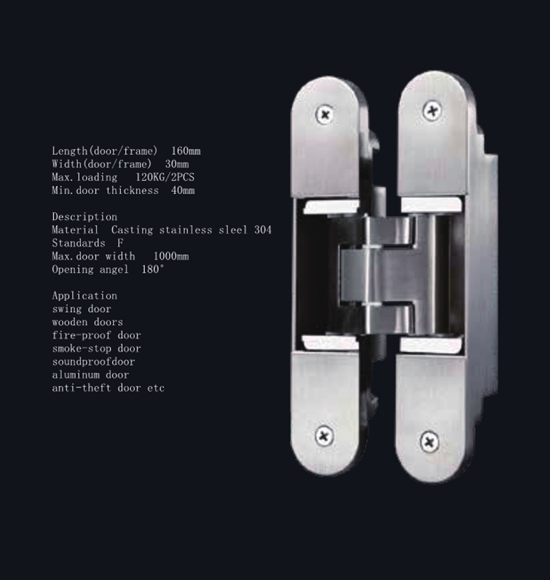 H160-30 304 stainless steel hinge